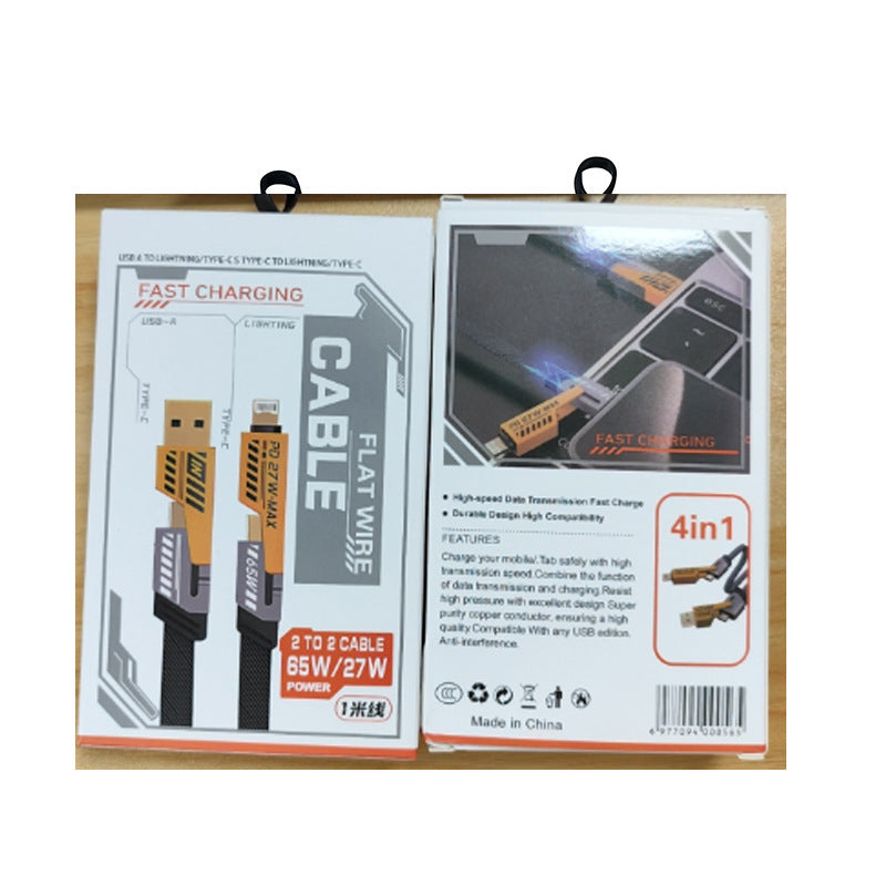 240W Fast Charging LED Data Cable with Multi-Connectors