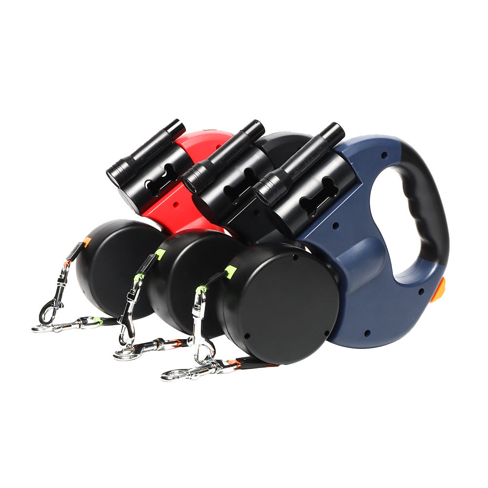 Automatic adjustable multi-functional pet leash
