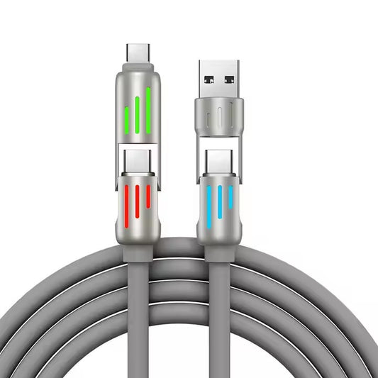 240W Fast Charging LED Data Cable with Multi-Connectors
