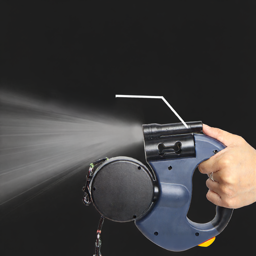 Automatic adjustable multi-functional pet leash